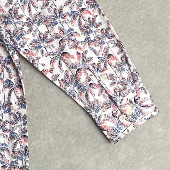 Caribbean Roundtree & Yorke Men's XL Button-Up Casual Shirt Tropical Print NEW - Picture 8 of 12